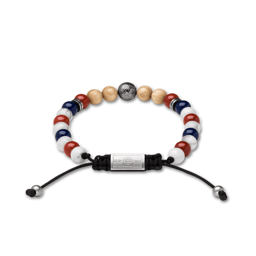 Chicago Cubs Round Macrame Bracelet 8mm