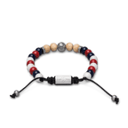 Boston Red Sox Round Macrame Bracelet 8mm
