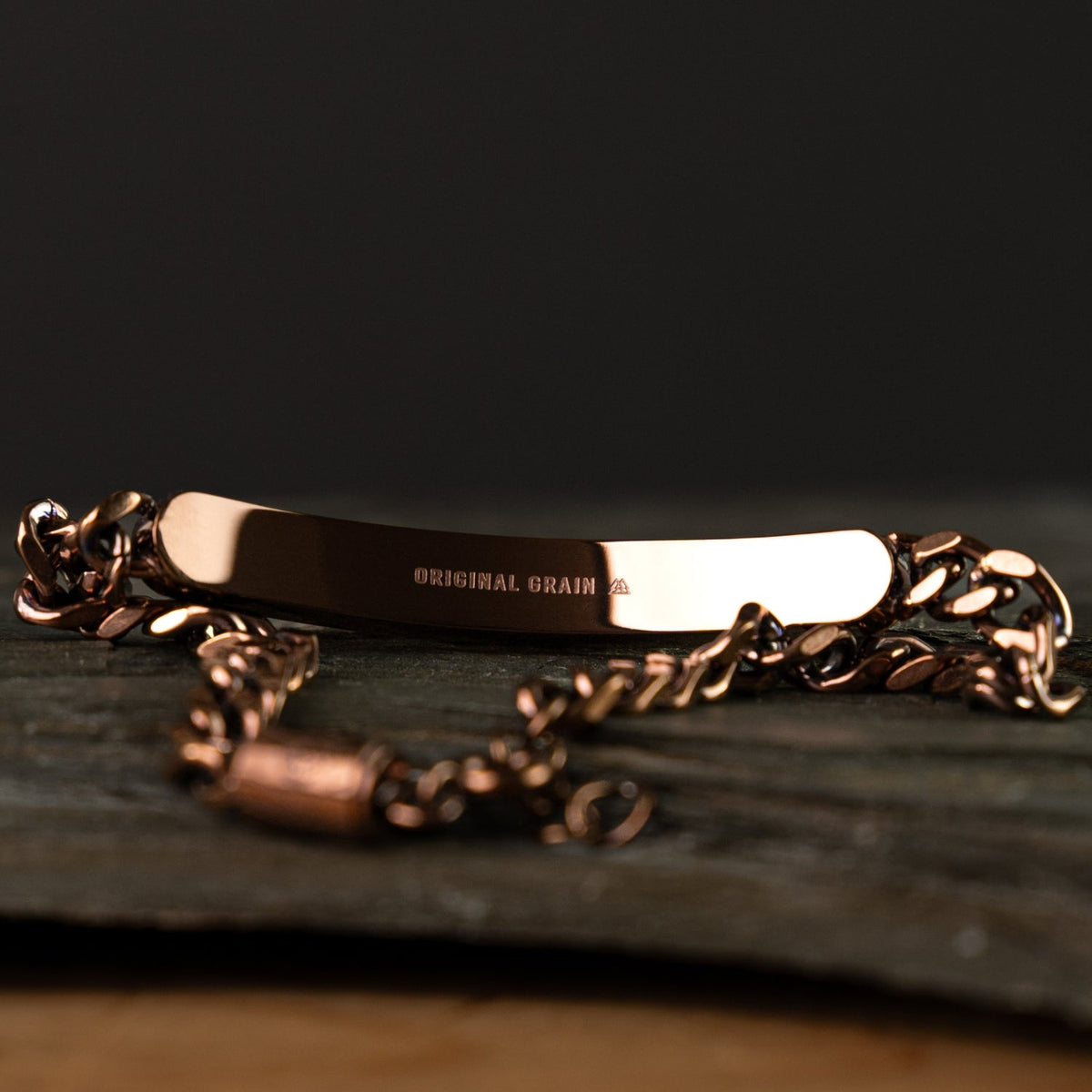 Whiskey Espresso Curb Bracelet