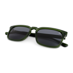 Sunset Black Walnut Transparent Green Sunglasses
