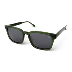 Sunset Black Walnut Transparent Green Sunglasses
