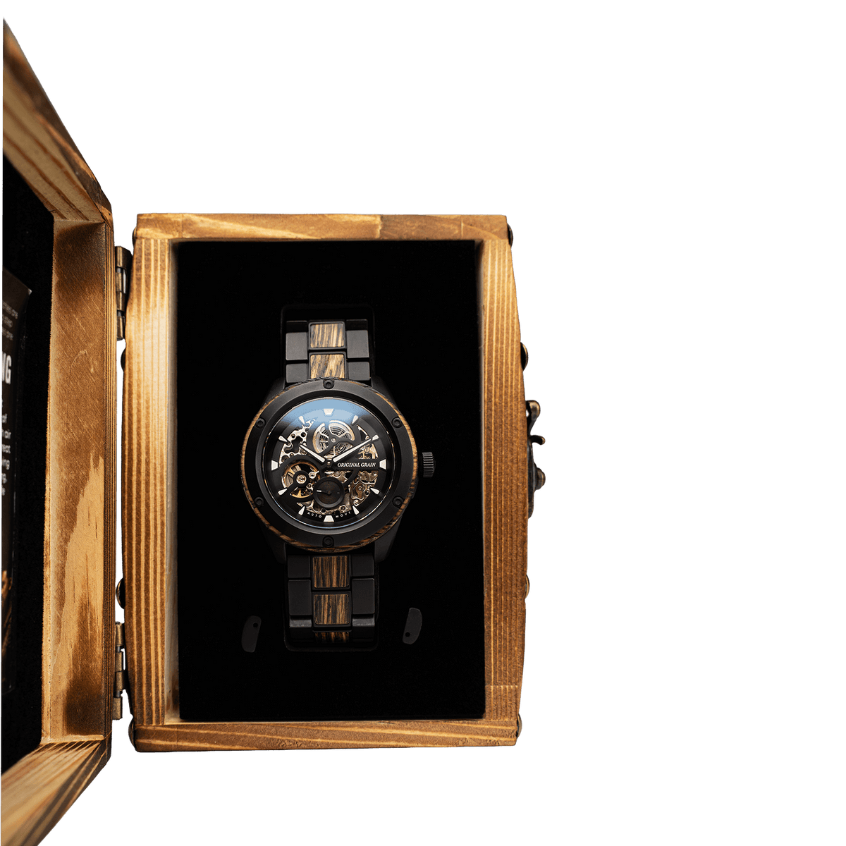 Charred Oak Watch Packaging