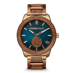 Sapele Teal Dial Bronze Barrel 46mm