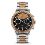 Burlwood Silver Chrono 44mm