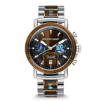 Limited Edition Cameroon Ebony Taylor Guitar Stainless Steel Chrono 44mm