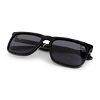 Revival Ebony Gold Shiny Black Sunglass