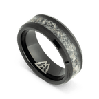 Deer Antler Single Barrel Ring