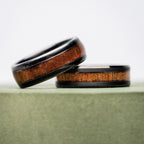 Koa Stonewashed Single Barrel Ring