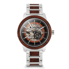 Rosewood Silver Barrel Automatic 46mm