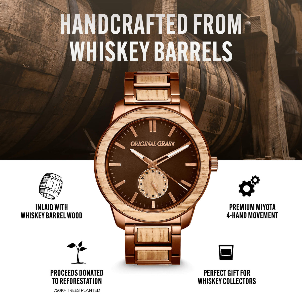 Whiskey Espresso Barrel 46mm