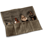 Waxed Canvas Watch Roll