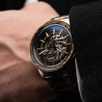 Charred Whiskey Silver Barrel Automatic 46mm